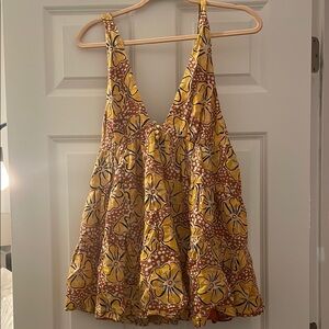 Urban Outfitters orange and red babydoll dress, size medium